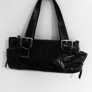 Kenneth Cole New York Black leather purse